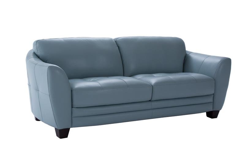 Futura Leather 8511 100155387 Stationary Sofa w/ Flared Arms Baer's